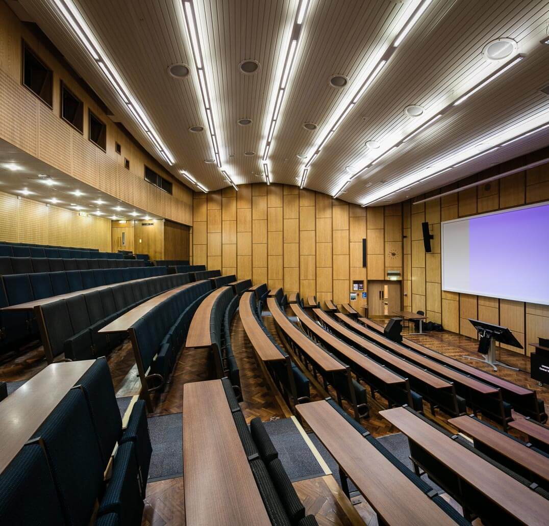 Commercial interior photography - Refurbishment of the Rupert Beckett Lecture theatre, University of Leeds