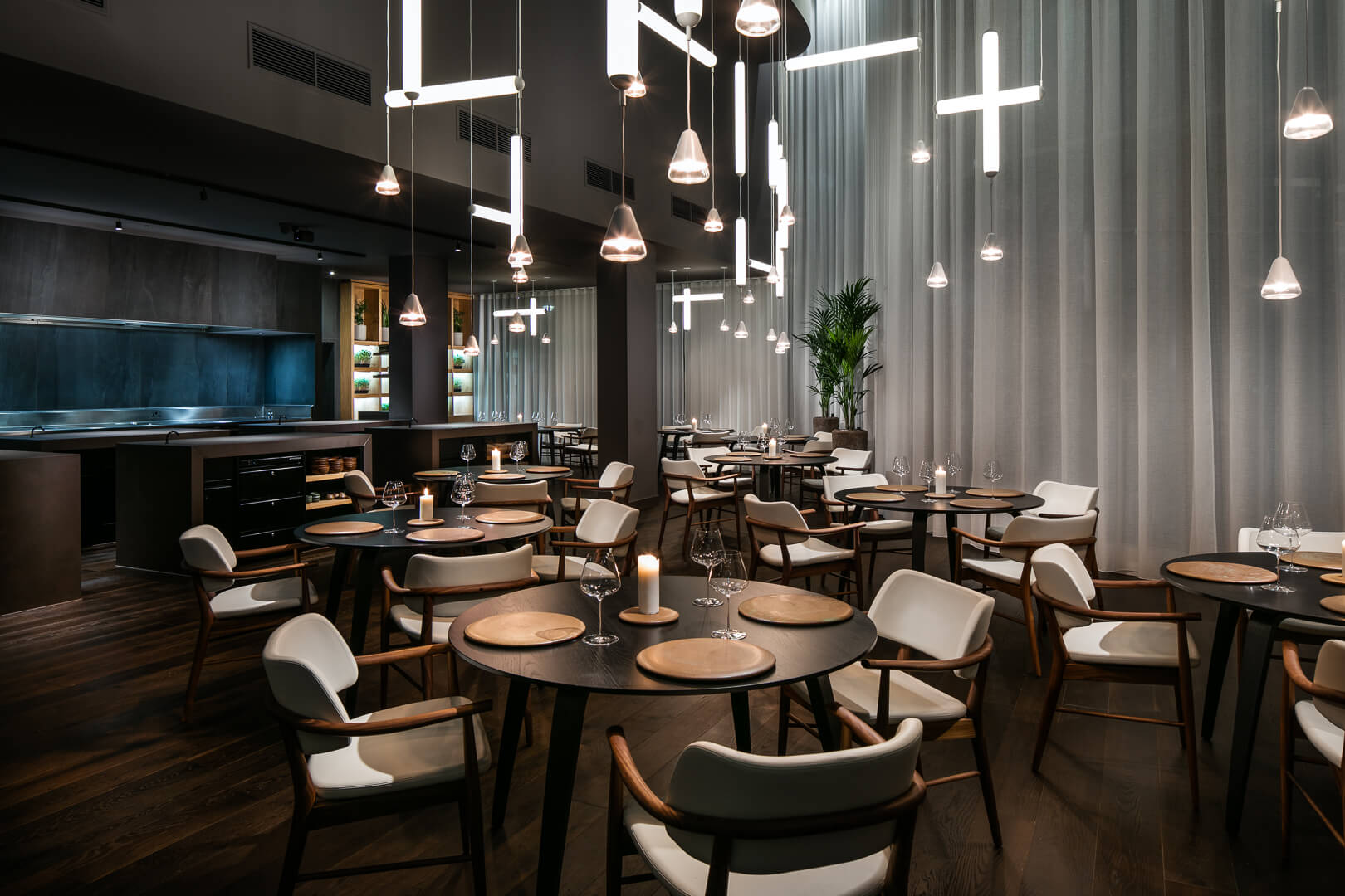 Commercial architecture, interior and aerial photography - Refurbishment of new Mana restaurant, Manchester