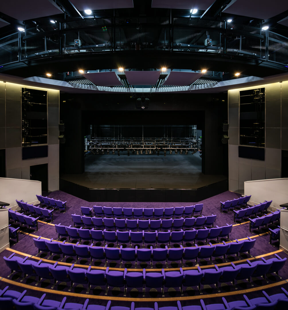 Commercial architecture, interiors and aerial photography - Refurbishment of The Brindley Theatre, Runcorn