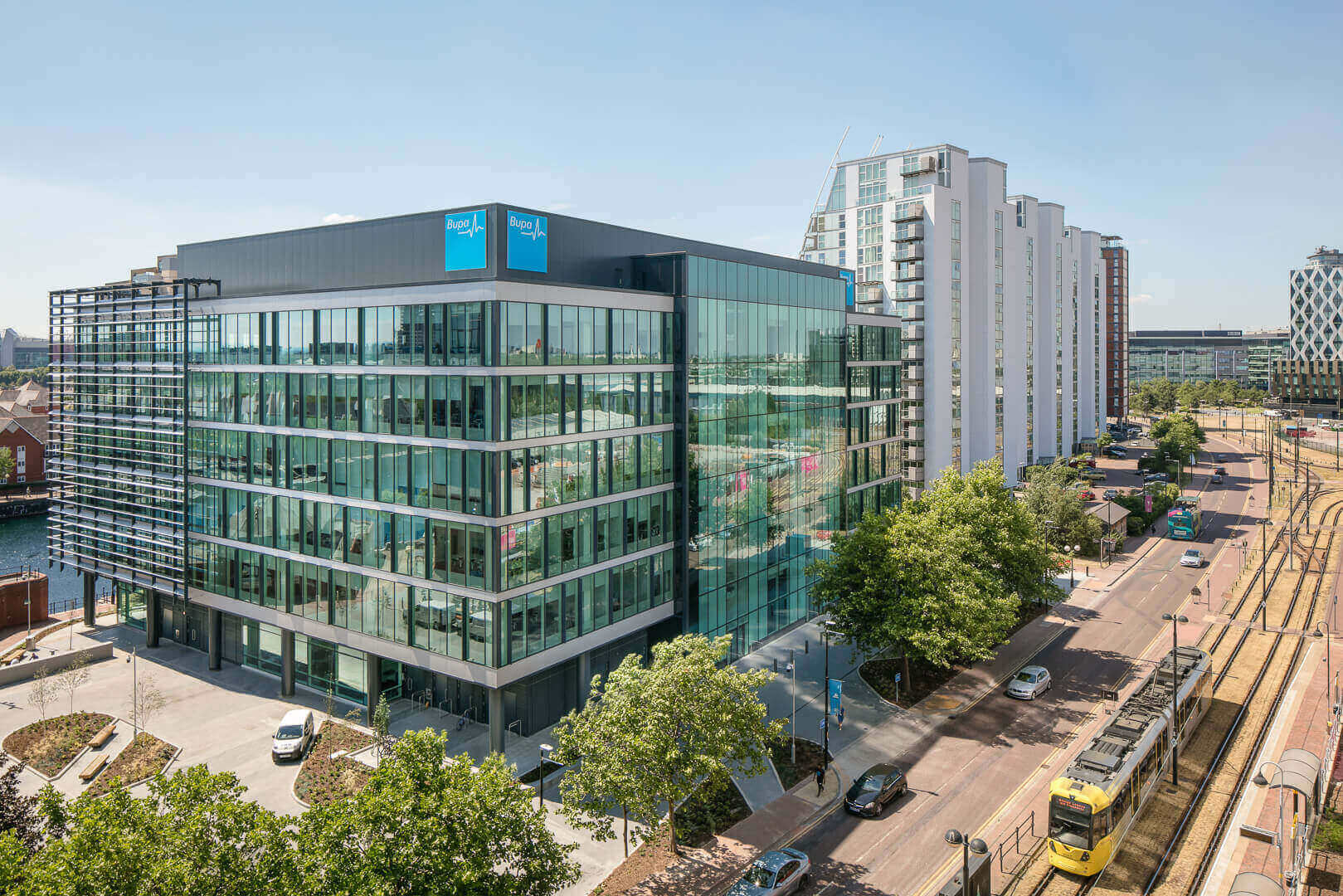 Commercial Architecture, Interiors & Aerial Photography - Bupa Place, MediaCityUK