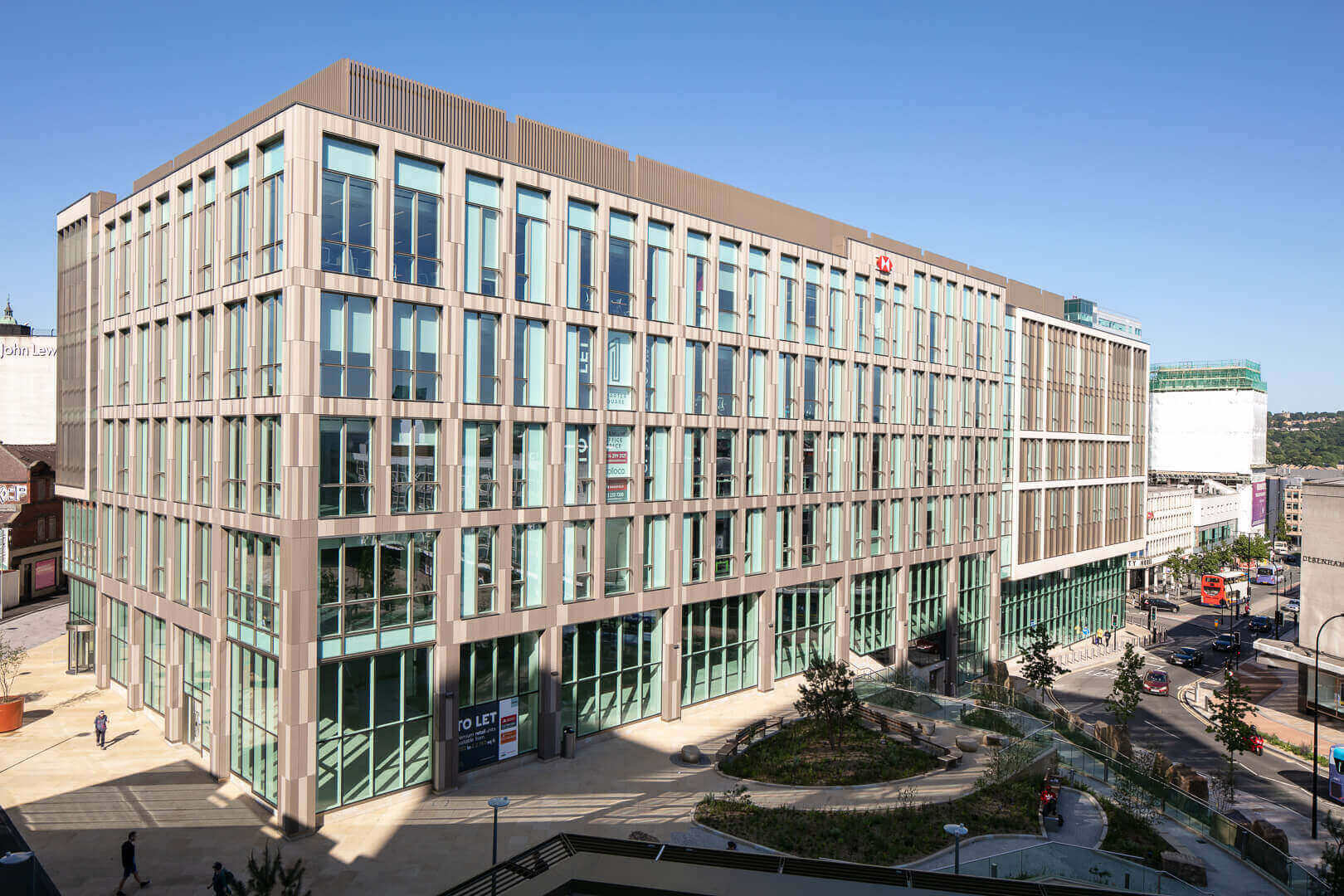 Commercial Architecture, Interiors & Aerial Photography - New construction and refurbishment at HSBC, Sheffield