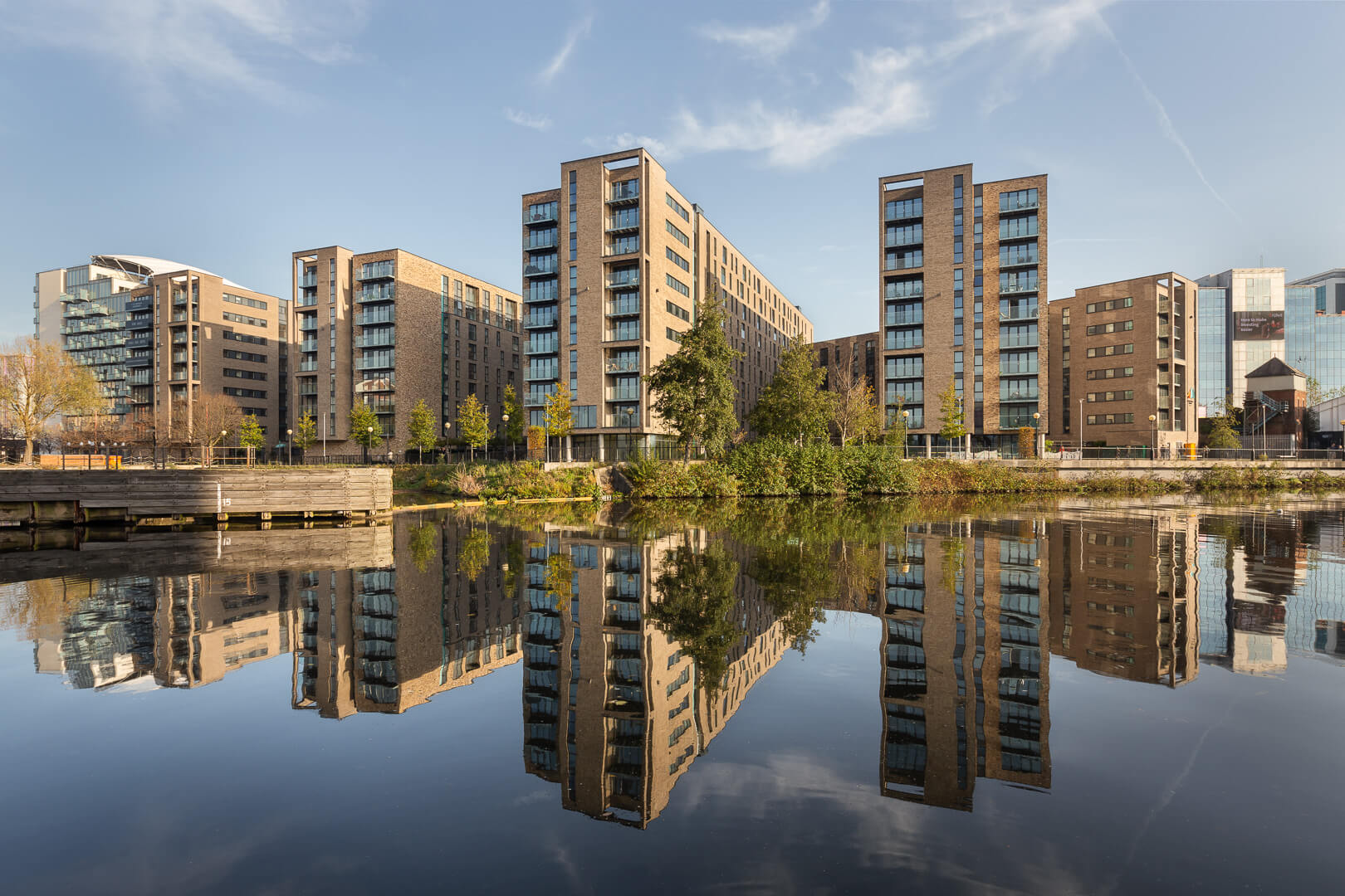 Architectural photography - Clippers Quay, Salford, Greater Manchester - Completed residential construction development