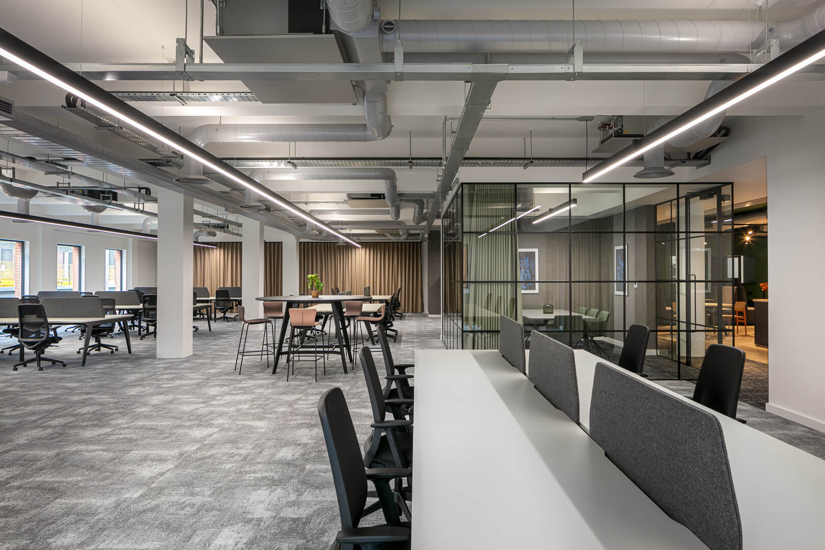Interior workspace photography - Refurbishment of Trinity Manchester commercial office space