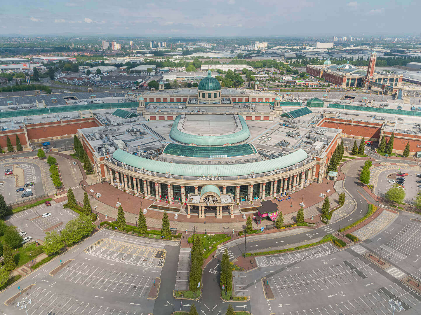 Aerial drone photography of the Trafford Centre, Manchester for Peel Group - Midi Photography