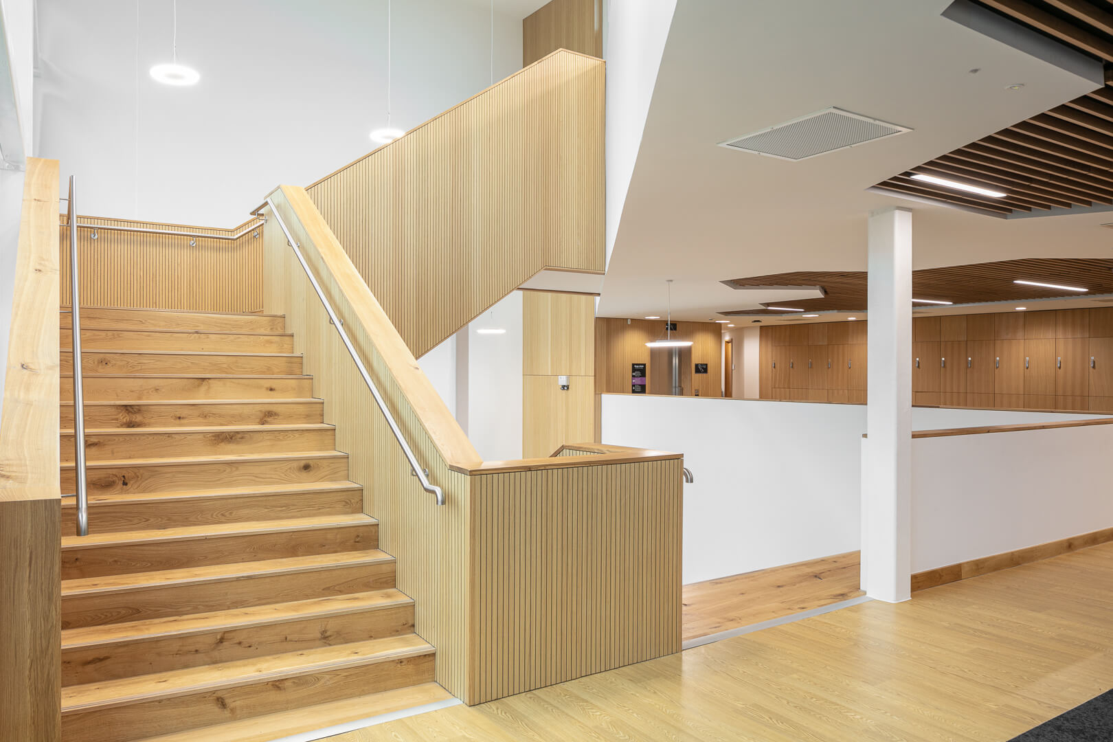 Architectural and interior photography of the newly constructed Harper & Keele Veterinary School, Keele University