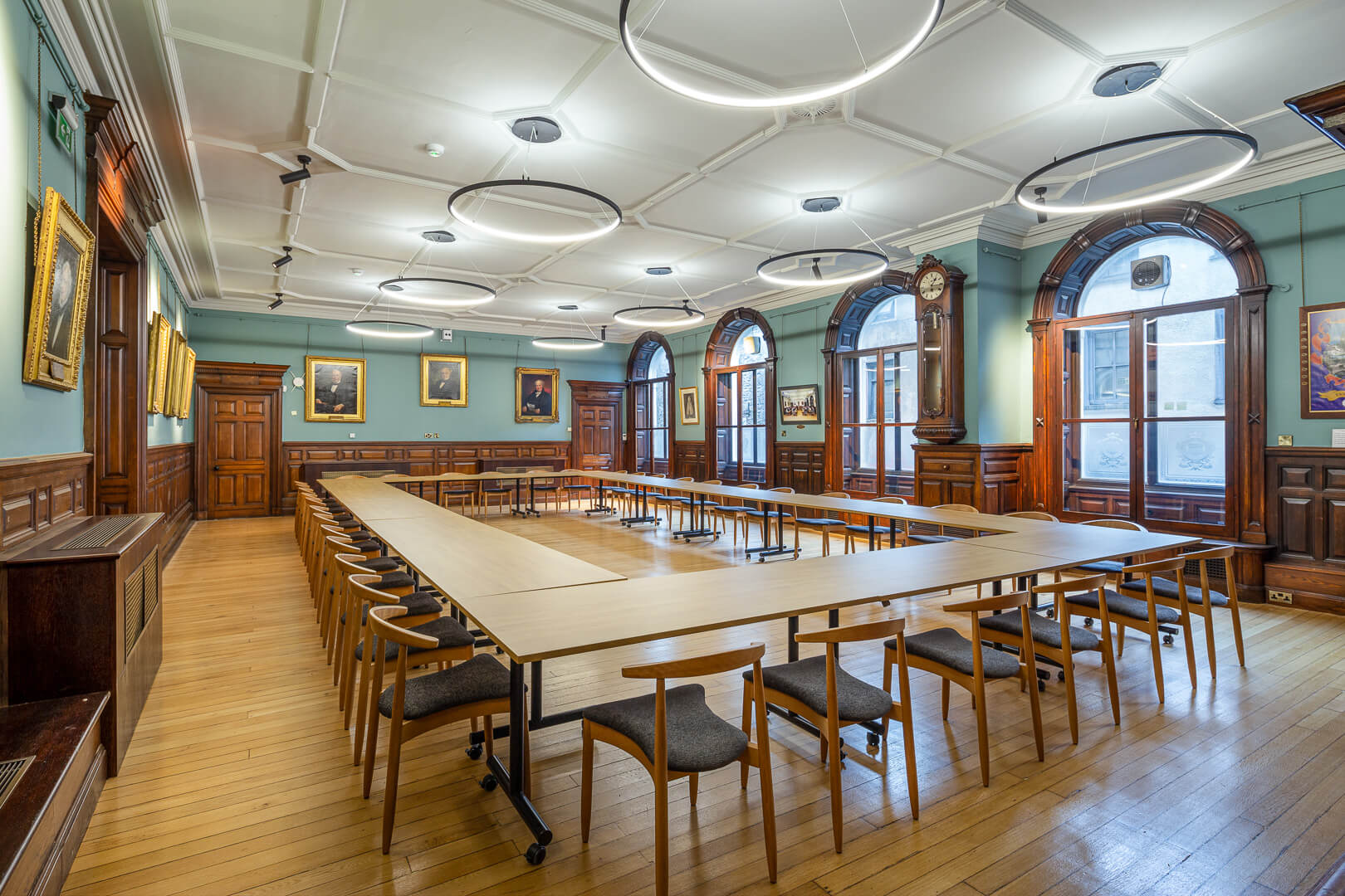Interior photography of the newly refurbished Kendal Town Hall, Cumbria