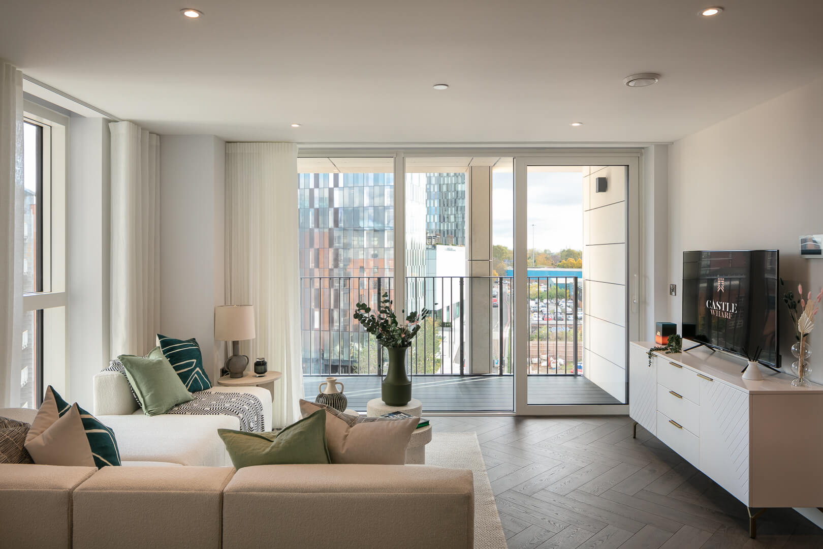 architectural and interior photography at Renaker's Castle Wharf residential development, Manchester