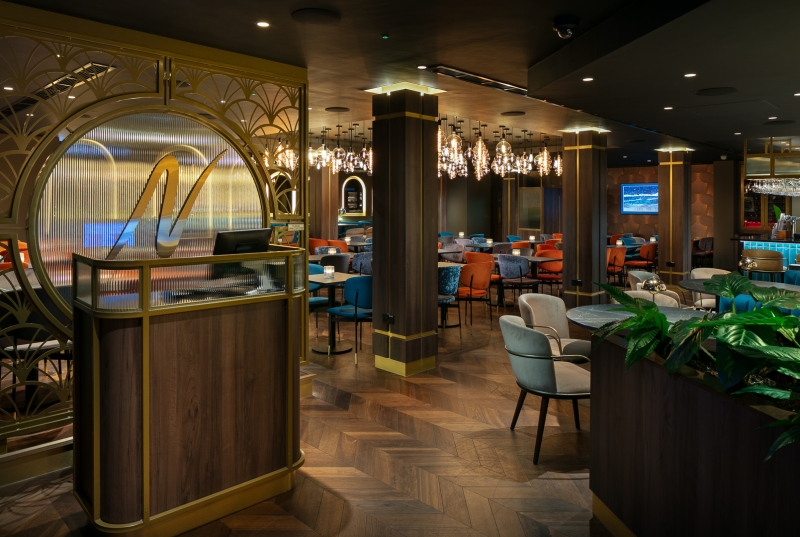 The newly refurbished Napoleons Casino & Restaurant in Bradford, Yorkshire - Interior photography by Midi Photography