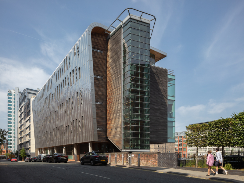 The beautiful exterior of 11 Ducie Street Manchester on a sunny day - Architectural photography by Midi Photography