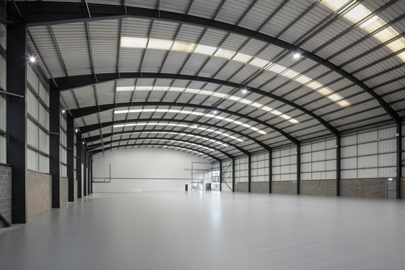 The inside of of an industrial building at Sharston Business Park, Manchester - Midi Photography