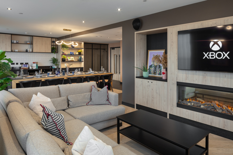 The interior of a penthouse suite at Eda residential development, Salford Quays - Photography by Midi Photography