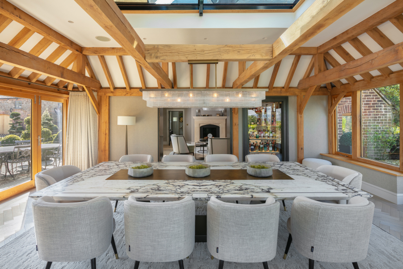 The dining area of a beautiful refurbished residential property in Leek, Staffordshire - Midi Photography